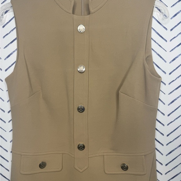 NWT Tommy Hilfiger Twill shift dress Sleeveless Size 4 - Picture 6 of 8